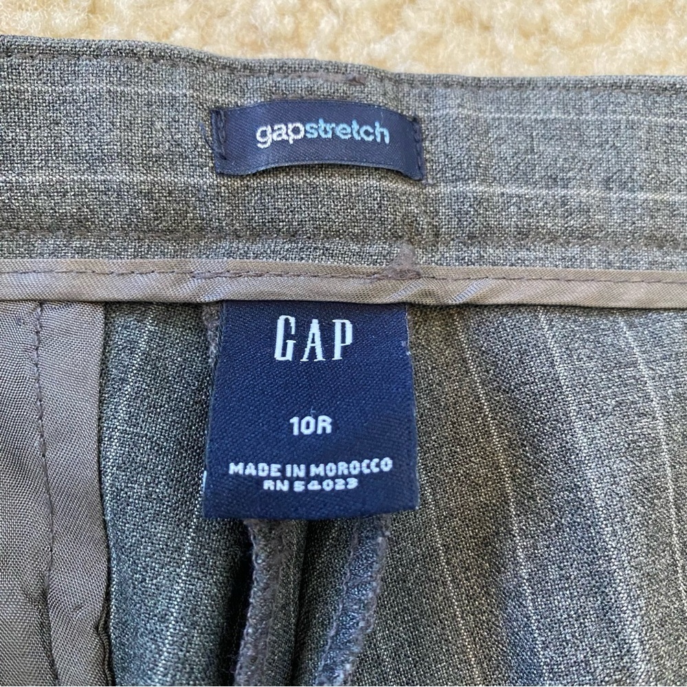 Gap Stretch Women's Gray Pin Stripe Dress Pants Size 10R - Picture 5 of 9